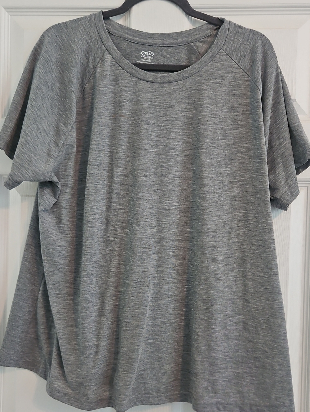 Athletic Works Women's Heather Gray Performance Short Sleeve Tee